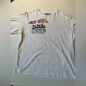 Louis Vuitton x Virgil Abloh Not Home/Kansas winds white shirt